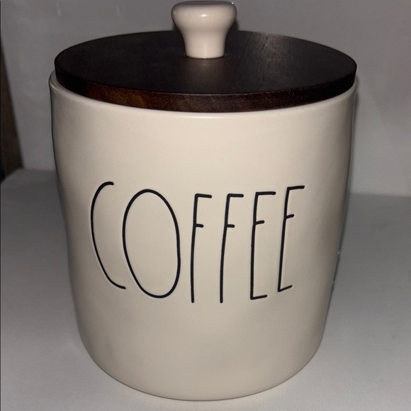 Rae Dunn Cream and Brown Serveware Coffee Canister
